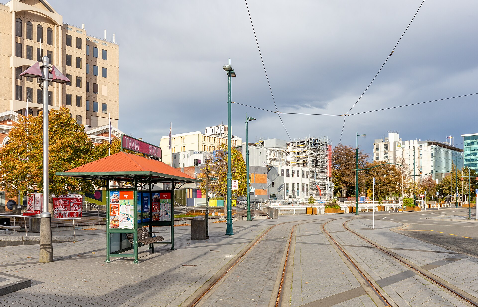 A New Zealand city centre