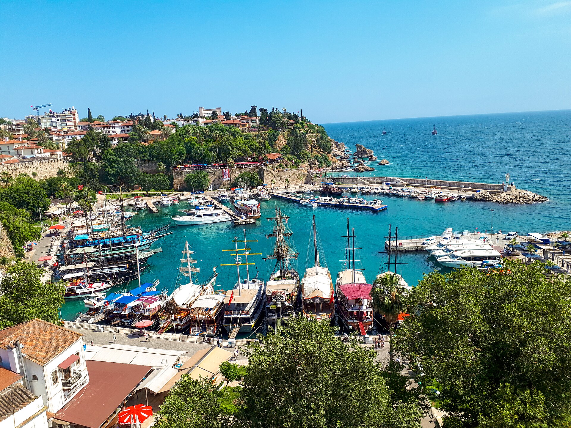 Antalya old-town harbour