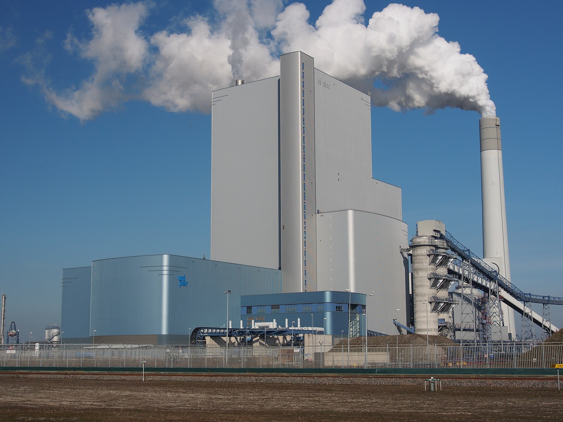 Industrial landscape at the Port of Rotterdam
